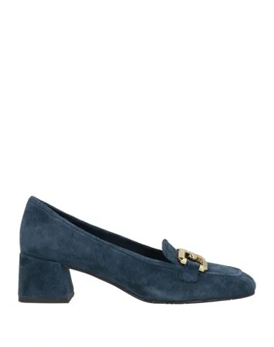 Tosca Blu Woman Loafers Midnight Blue Size 10 Leather