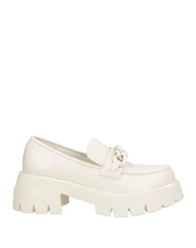Tosca Blu Woman Loafers Off White Size 8 Synthetic Fibers In Multi