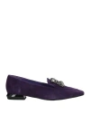 Tosca Blu Woman Loafers Purple Size 10 Leather
