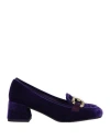 Tosca Blu Woman Loafers Purple Size 8 Textile Fibers