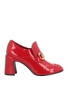 Tosca Blu Woman Loafers Red Size 8 Textile Fibers In Red