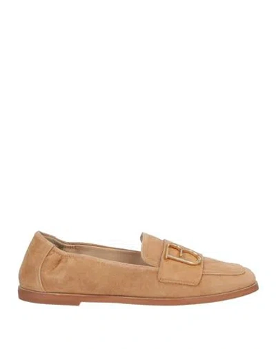 Tosca Blu Woman Loafers Sand Size 6 Leather In Brown