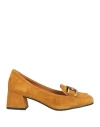 Tosca Blu Woman Loafers Tan Size 8 Leather In Brown