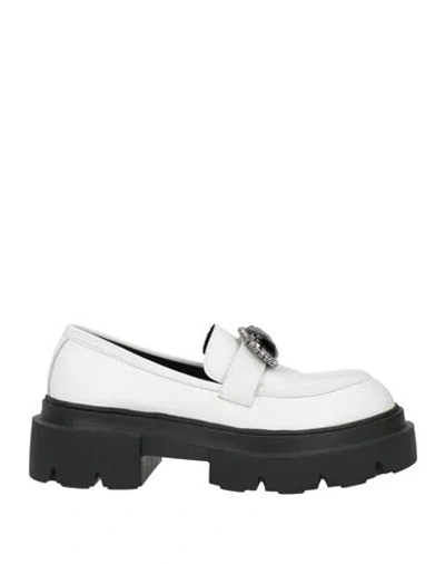 Tosca Blu Woman Loafers White Size 5 Leather