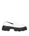 Tosca Blu Woman Loafers White Size 8 Leather In White