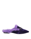 Tosca Blu Woman Mules & Clogs Purple Size 8 Textile Fibers In Purple