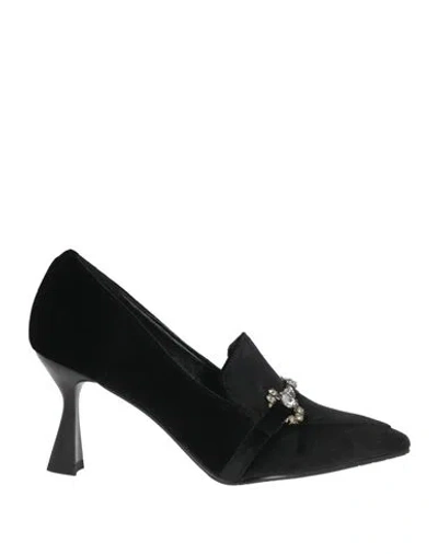 Tosca Blu Woman Pumps Black Size 6 Leather In Multi