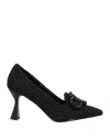 Tosca Blu Woman Pumps Black Size 7 Textile Fibers