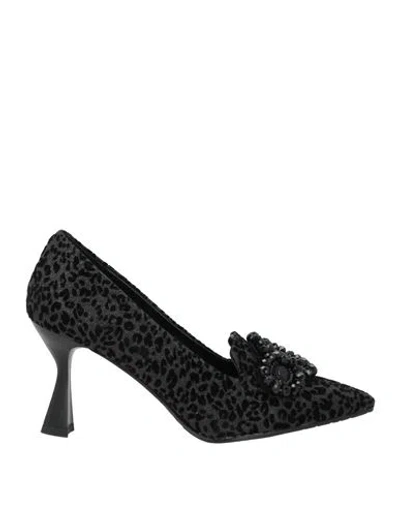 Tosca Blu Woman Pumps Black Size 7 Textile Fibers
