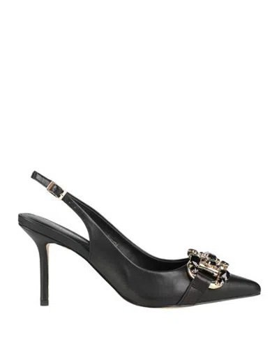Tosca Blu Woman Pumps Black Size 9 Leather In Multi