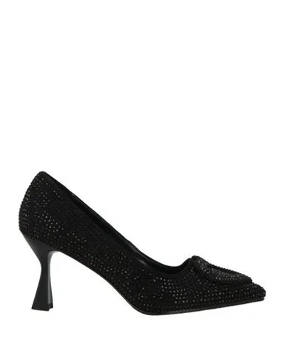 Tosca Blu Woman Pumps Black Size 9 Textile Fibers