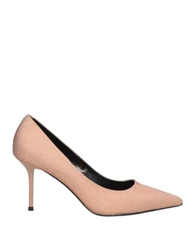 Tosca Blu Woman Pumps Copper Size 7 Synthetic Material In Neutral