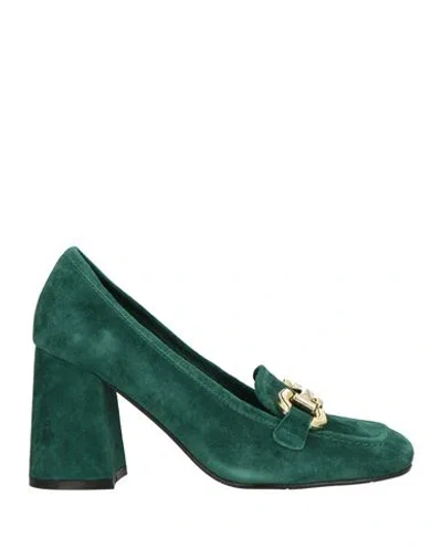 Tosca Blu Woman Pumps Emerald Green Size 5 Leather