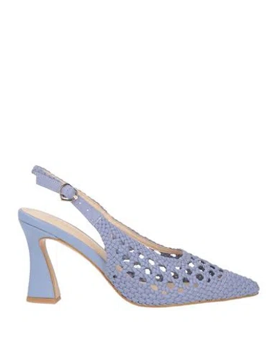 Tosca Blu Woman Pumps Lilac Size 7 Leather In Purple