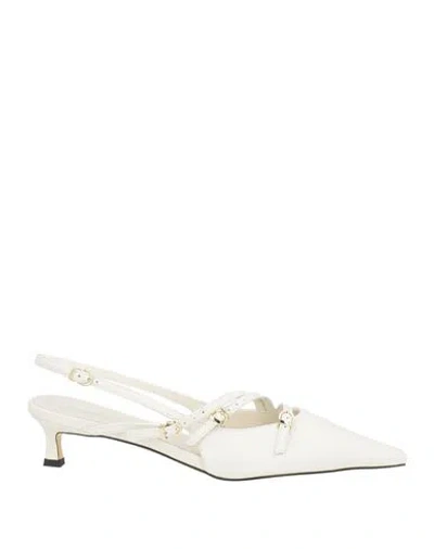 Tosca Blu Woman Pumps Off White Size 9 Leather