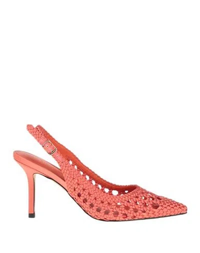 Tosca Blu Woman Pumps Orange Size 9 Textile Fibers