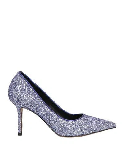 Tosca Blu Woman Pumps Purple Size 7 Textile Fibers In Multi