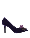 Tosca Blu Woman Pumps Purple Size 9 Textile Fibers In Purple