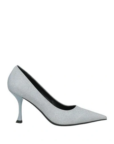 Tosca Blu Woman Pumps Silver Size 7 Synthetic Material