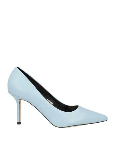 Tosca Blu Woman Pumps Sky Blue Size 8 Leather