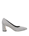Tosca Blu Woman Pumps White Size 9 Leather In Black