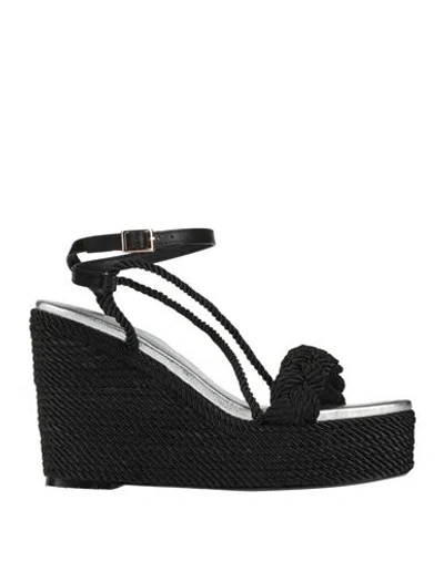 Tosca Blu Woman Sandals Black Size 6 Synthetisches Material