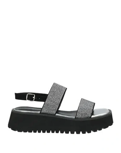Tosca Blu Woman Sandals Black Size 9 Leather