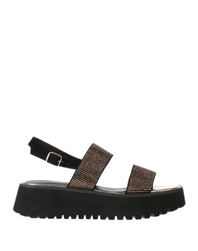 Tosca Blu Woman Sandals Black Size 9 Leather