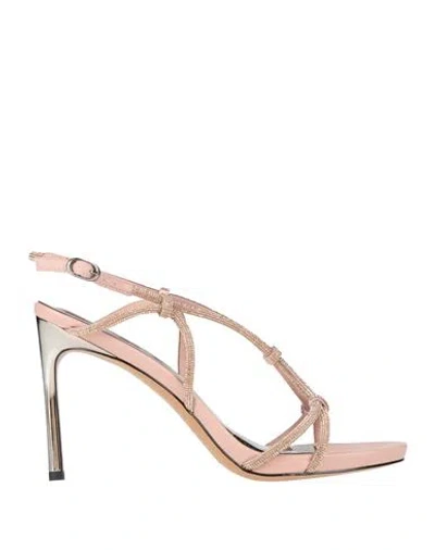 Tosca Blu Woman Sandals Blush Size 6 Textile Fibers In Pink