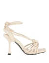 Tosca Blu Woman Sandals Cream Size 8 Synthetisches Material In White