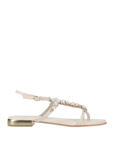 Tosca Blu Woman Sandals Ivory Size 8 Leather In White