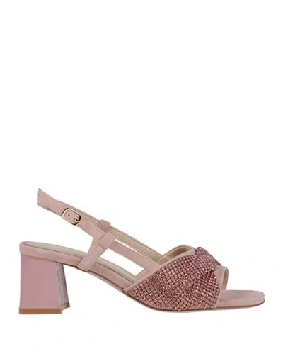 Tosca Blu Woman Sandals Light Pink Size 8 Leather