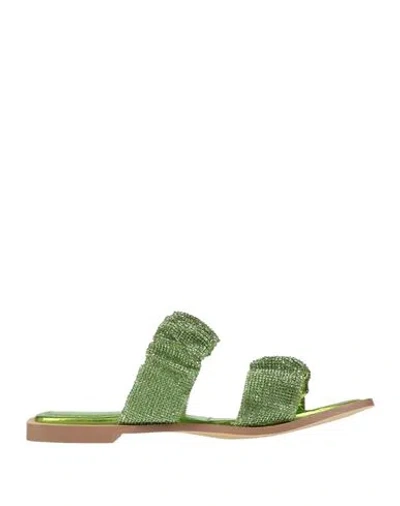 Tosca Blu Woman Sandals Lime Green Size 6 Leather