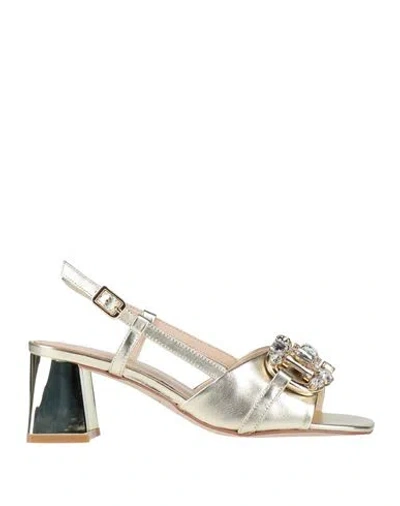 Tosca Blu Woman Sandals Platinum Size 7 Leather