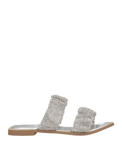 Tosca Blu Woman Sandals Silver Size 7 Leather