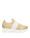 Tosca Blu Woman Sneakers Gold Size 7 Textile Fibers In Gold
