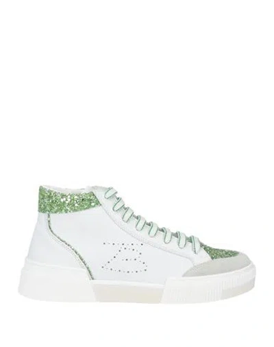 Tosca Blu Woman Sneakers Light Green Size 5 Leather, Synthetisches Material
