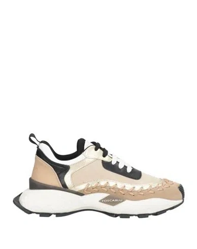 Tosca Blu Woman Sneakers Sand Size 7 Leather, Synthetisches Material In Neutral