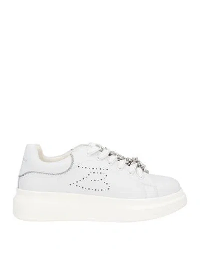 Tosca Blu Woman Sneakers White Size 7 Leather In Multi