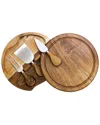 Toscana Acacia Brie Cheese Cutting Board & Tools Set