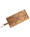 Toscana Acacia Grazing Charcuterie Sectioned Serving Board In Brown