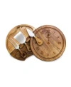 Toscana 's Cinderella Brie Cheese And Cutting Board Tools Set, 4 Pieces In Acacia Wood
