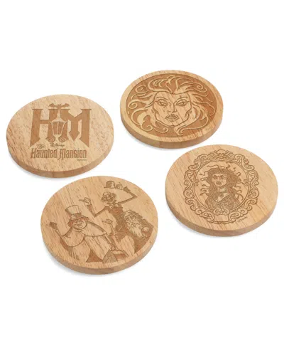 Toscana Disney Haunted Mansion Coasters With Bottle Openers, Set Of 4 In Brown