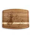 Toscana Disney's Princess The Frog Ovale Acacia Cutting Board In Acacia Wood