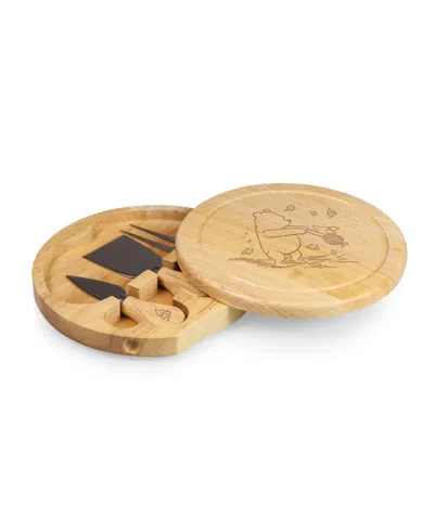 Toscana Disney Winnie The Pooh Brie Cheese Cutting Board Tools, Set Of 4 In Parawood