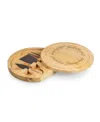 Toscana Lord Of The Rings Brie Cheese Cutting Board And Knife Set In Brown