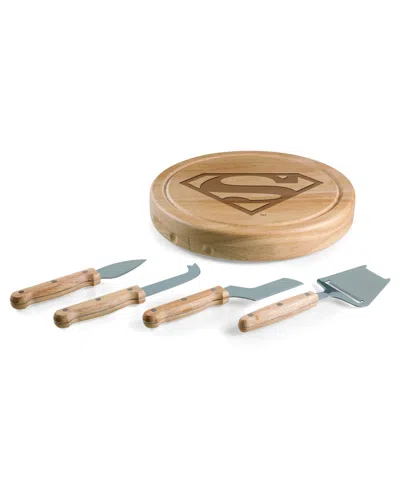 Toscana Superman Circo 5-piece Cheese Cutting Board Tool Set In Brown