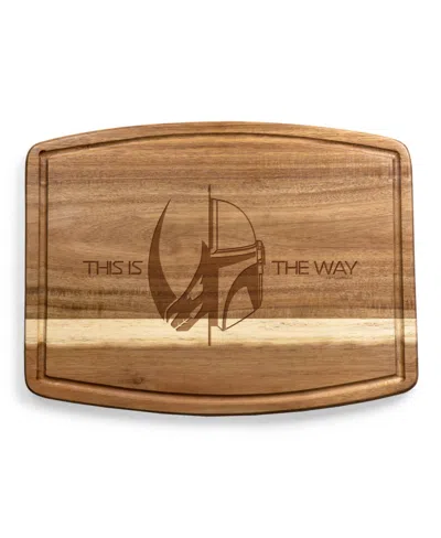 Toscana The Mandalorian Ovale Acacia Cutting Board In Acacia Wood