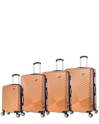 Toscano By Tucci Italy Prodigio 4pc Luggage Set In Gold