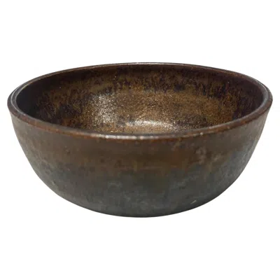 Pre-owned Toshiko Takaezu Tashiko Tazaezu Signed Japanese Hawaiian Studio Pottery Glazed Chawan Tea Bowl In Black